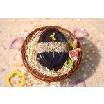 Dárkový košík s 1 glycerinovým mýdlem - vůně černý hrozen