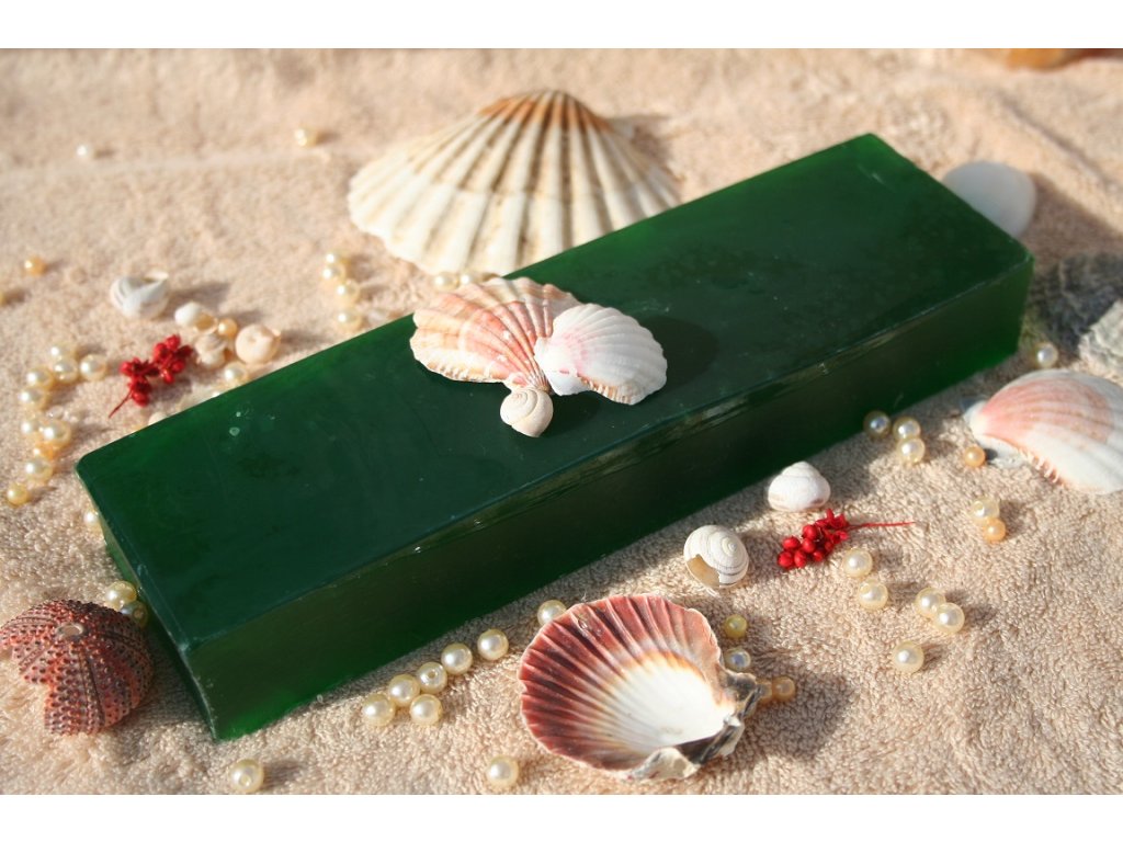 Glycerinová cihla - vůně mořská řasa 800g