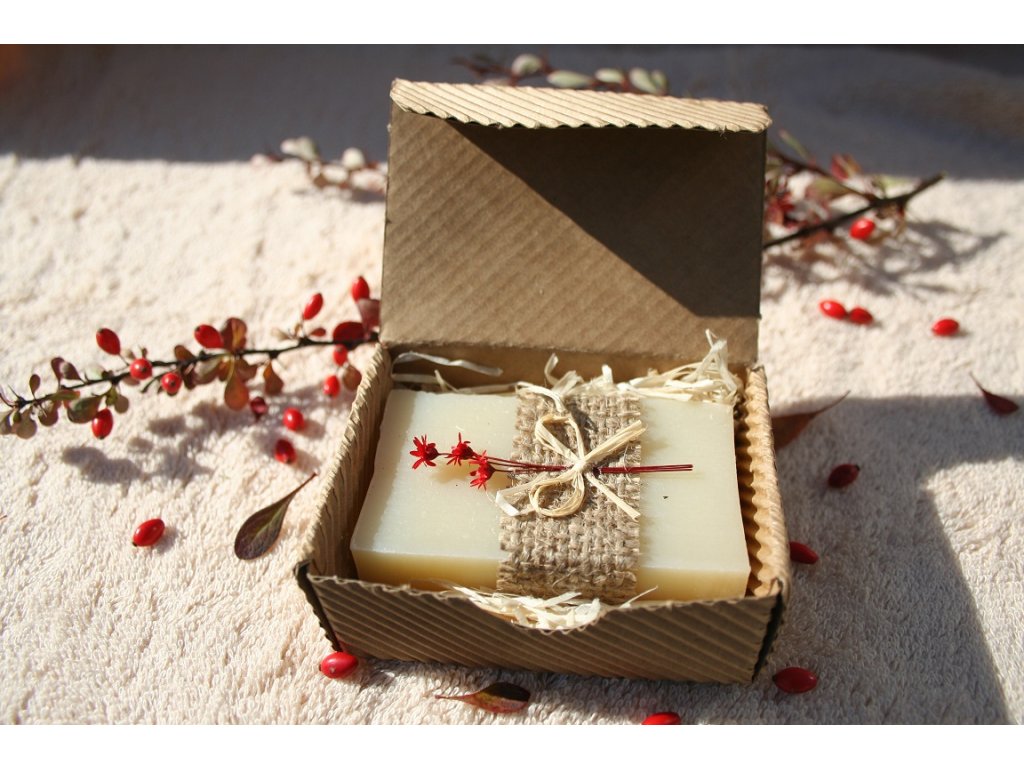Přírodní olivové mýdlo v krabičce