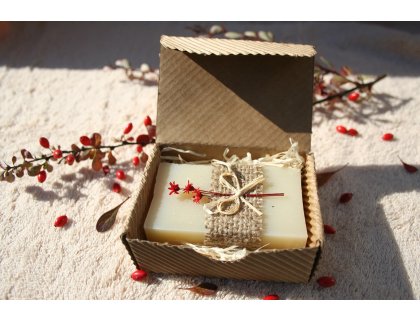 Přírodní olivové mýdlo v krabičce