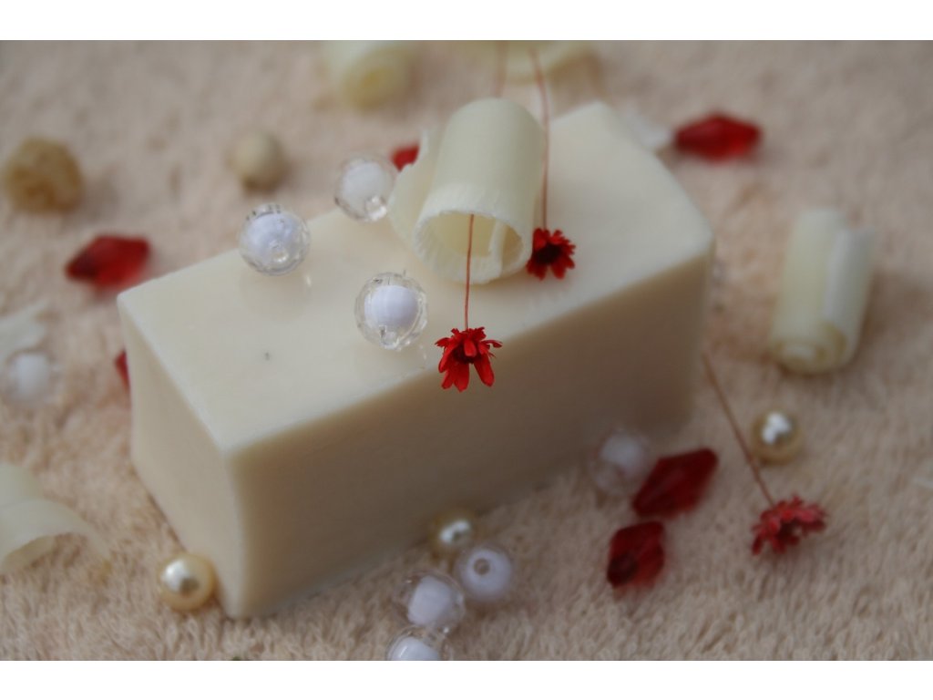 Glycerinové mýdlo krájené - vůně bílý čaj