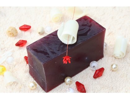 Glycerinové mýdlo krájené - vůně černý hrozen