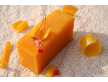 Olivové mýdlo krájené - s červeným palmovým olejem a vůní pomeranč