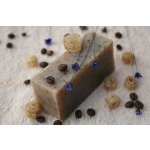 Olivové mýdlo krájené - káva