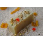 Olivové mýdlo krájené - s měsíčkem lékařským