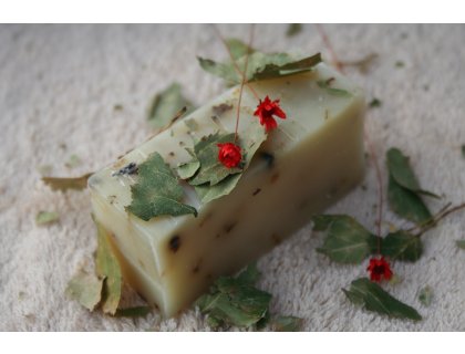 Olivové mýdlo krájené - s meduňkou lékařskou