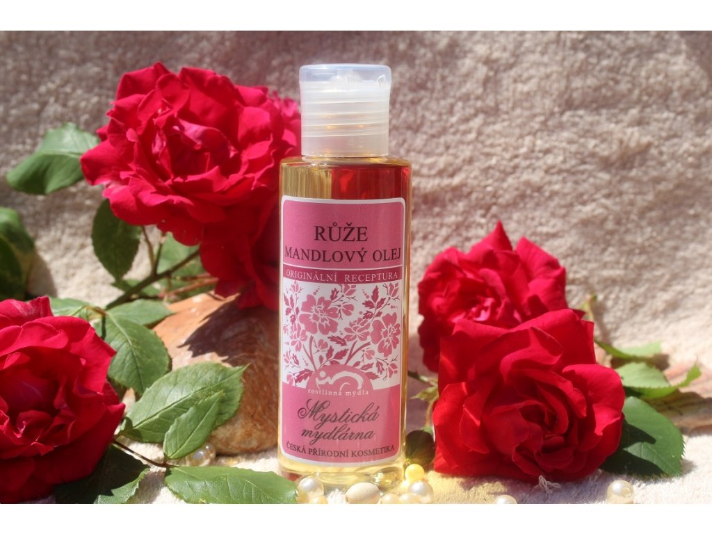 Mandlový tělový olej Růže 110ml