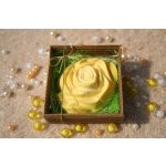 Růže v krabičce-žlutá