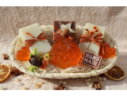 Lux koš - 3 olivová mýdla a 1 glycer.mýdlo s medem (KO3V1)