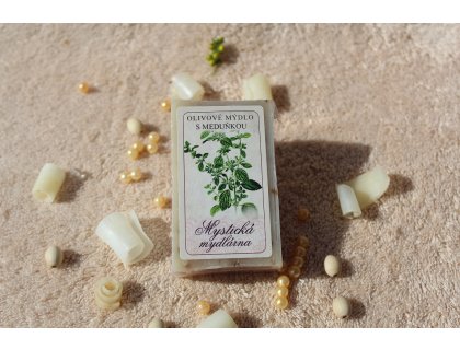 Olivové mýdlo s meduňkou