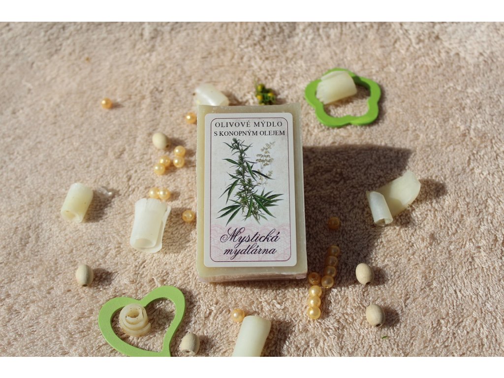 Olivové mýdlo konopné