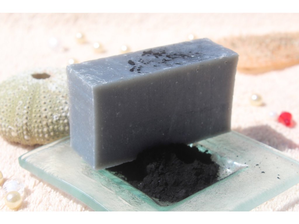 Olivové mýdlo krájené - s aktivním uhlím