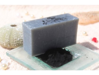 Olivové mýdlo krájené - s aktivním uhlím