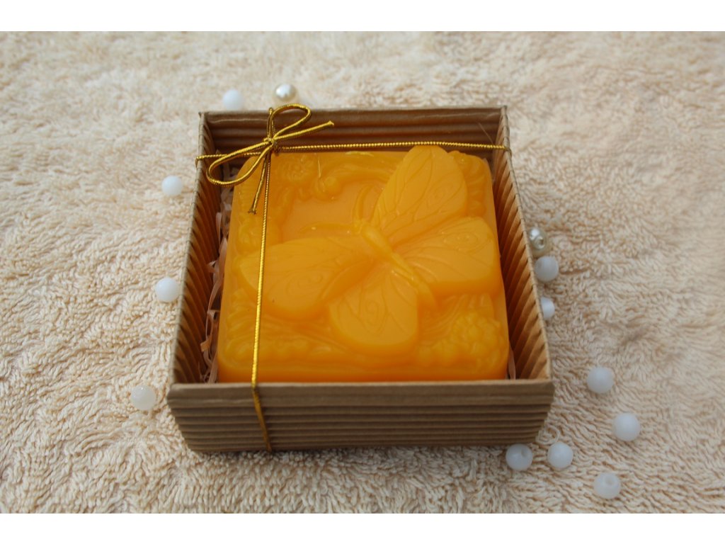 Motýl v krabičce - žlutý