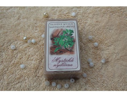 Olivové mýdlo s vůní santalové dřevo