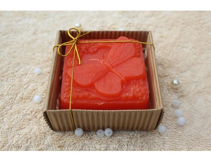 Motýl v krabičce - oranžový