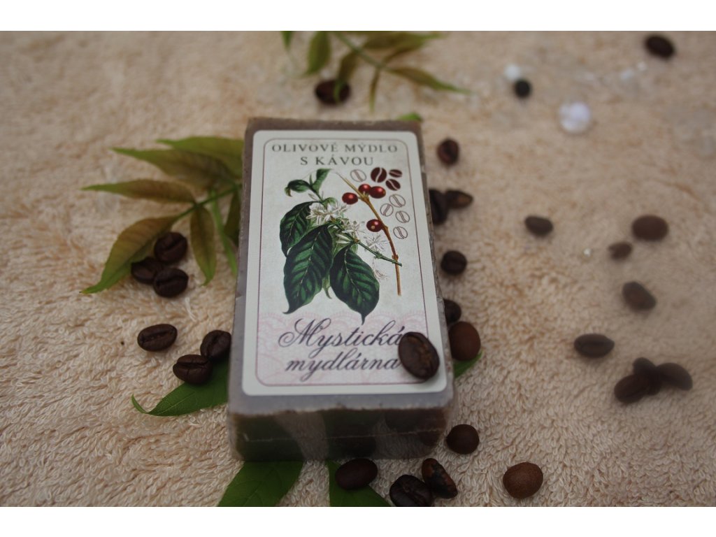 Olivové mýdlo s kávou 90g