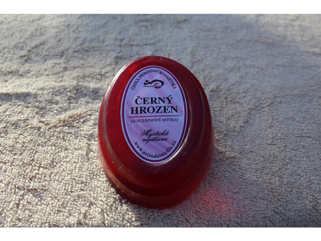 Glycerinové mýdlo ovál-vůně černý hrozen
