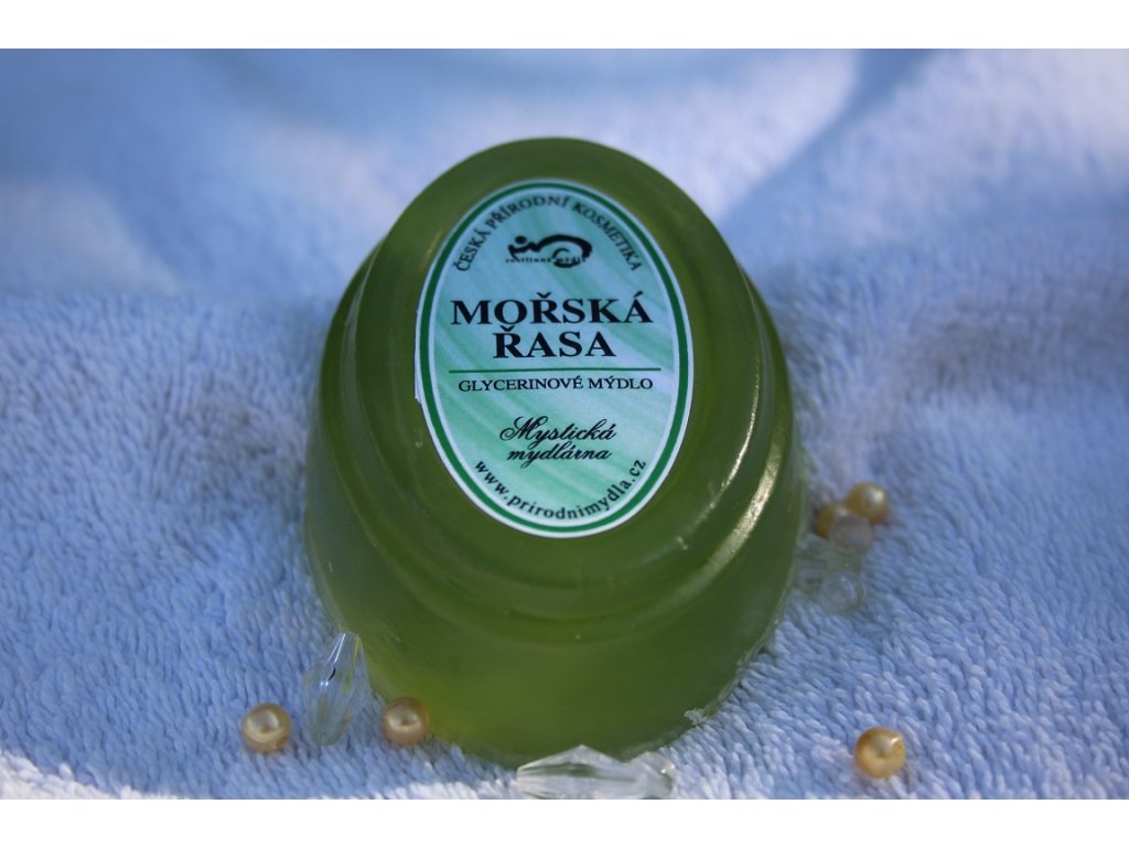 Glycerinové mýdlo ovál - vůně mořská řasa
