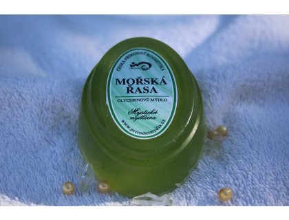 Glycerinové mýdlo ovál - vůně mořská řasa