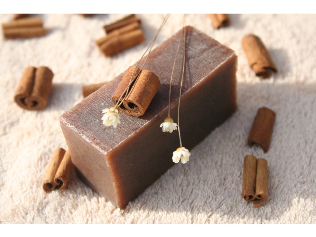 Olivové mýdlo krájené - skořice